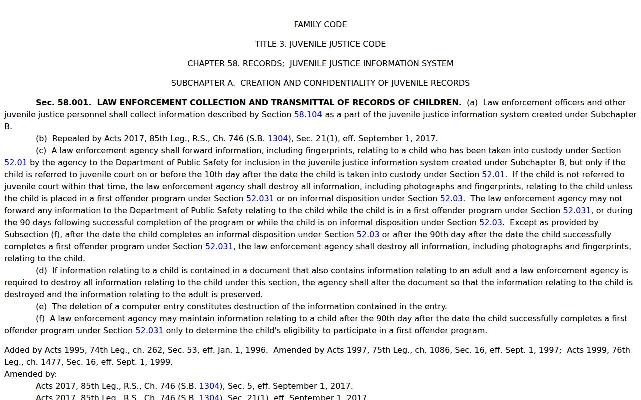 Mason County bench warrant access limits for juvenile law enforcement records
